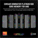 Memoria RAM CORSAIR Dominator Platinum RGB 64GB (2 x 32GB) 288-Pin PC RAM DDR5 6000 MHz CL30 - Imagen 3