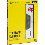 Memoria RAM Corsair Vengeance RGB 32GB (2 x 16GB) 288-Pin DDR5 6000 MHz CL36 Lucky White MSI Edition - Imagen 5