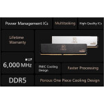 Memoria RAM Team Group T-CREATE EXPERT 64GB (2 x 32GB) 288-Pin DDR5 6000 MHz CL34 - Imagen 5