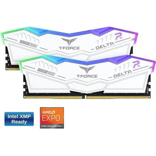 Memoria RAM TeamGroup T-FORCE DELTA RGB White 16GB (2 x 8GB) 288-Pin DDR5 6000 MHz CL38