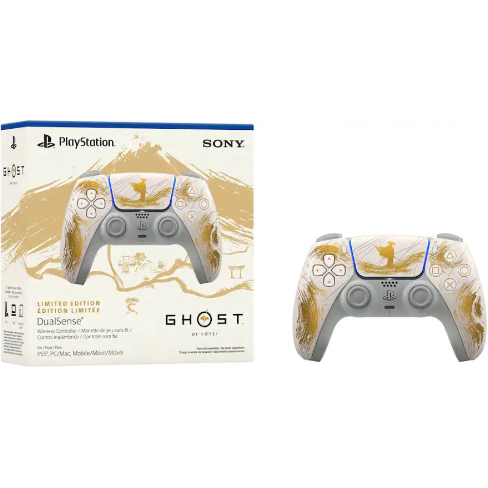Control Inalámbrico PlayStation 5 DualSense Ghost of Yōtei Gold Limited Edition Bundle - Imagen 7