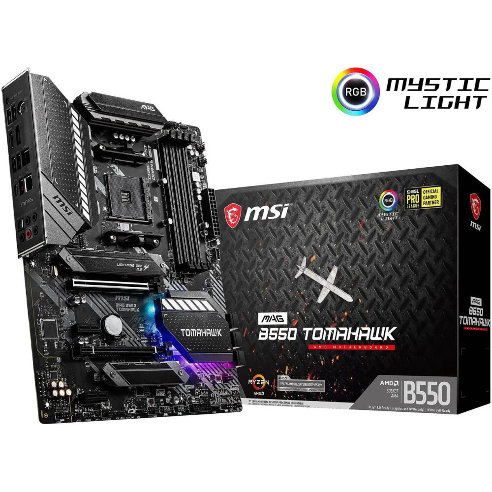 Motherboard MSI MAG B550 TOMAHAWK Socket AM4 ATX - Imagen 1