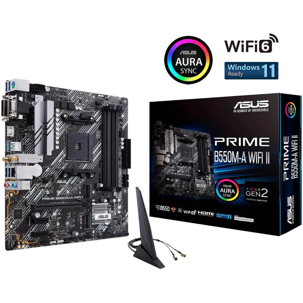 Motherboard ASUS PRIME B550M-A WIFI II Socket AM4 Micro ATX - Imagen 1