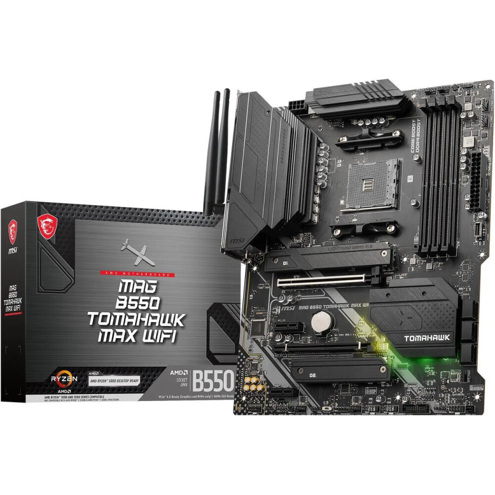 Motherboard MSI MAG B550 TOMAHAWK MAX WIFI Socket AM4 ATX - Imagen 1