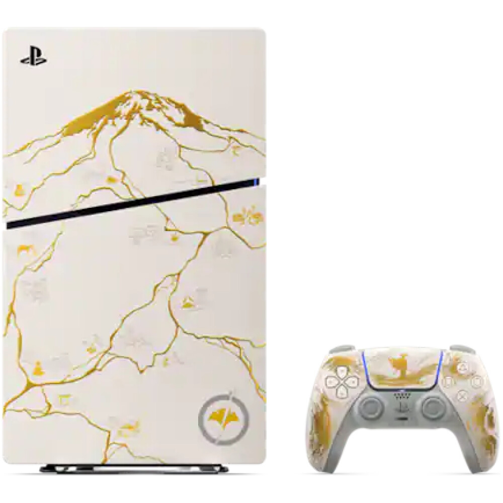 Sony PlayStation 5 Slim 1TB Ghost of Yōtei Gold Limited Edition Bundle - Imagen 3