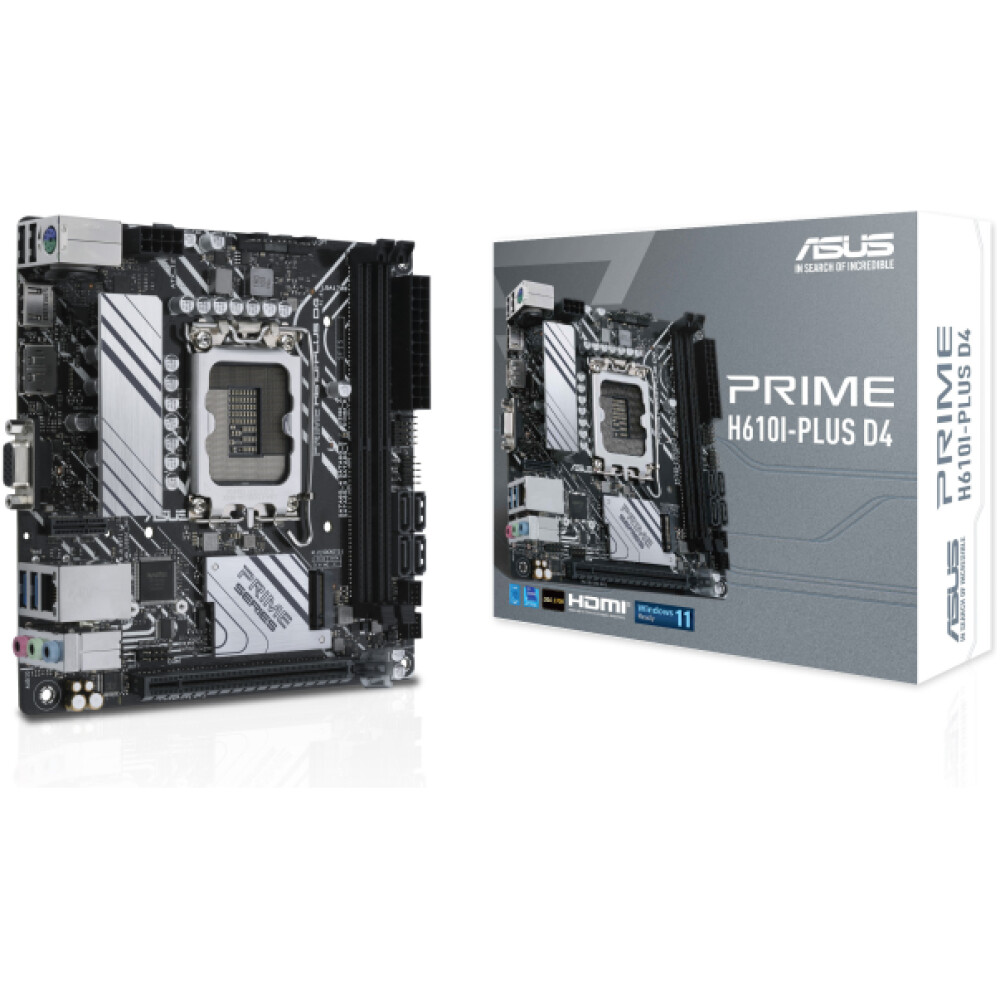 Motherboard ASUS PRIME H610I-PLUS D4-CSM Socket LGA 1700 Mini ITX - Imagen 1