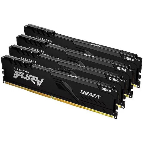 Memoria RAM Kingston FURY Beast 128GB (4 x 32GB) 288-Pin PC RAM DDR5 5200 MHz CL40