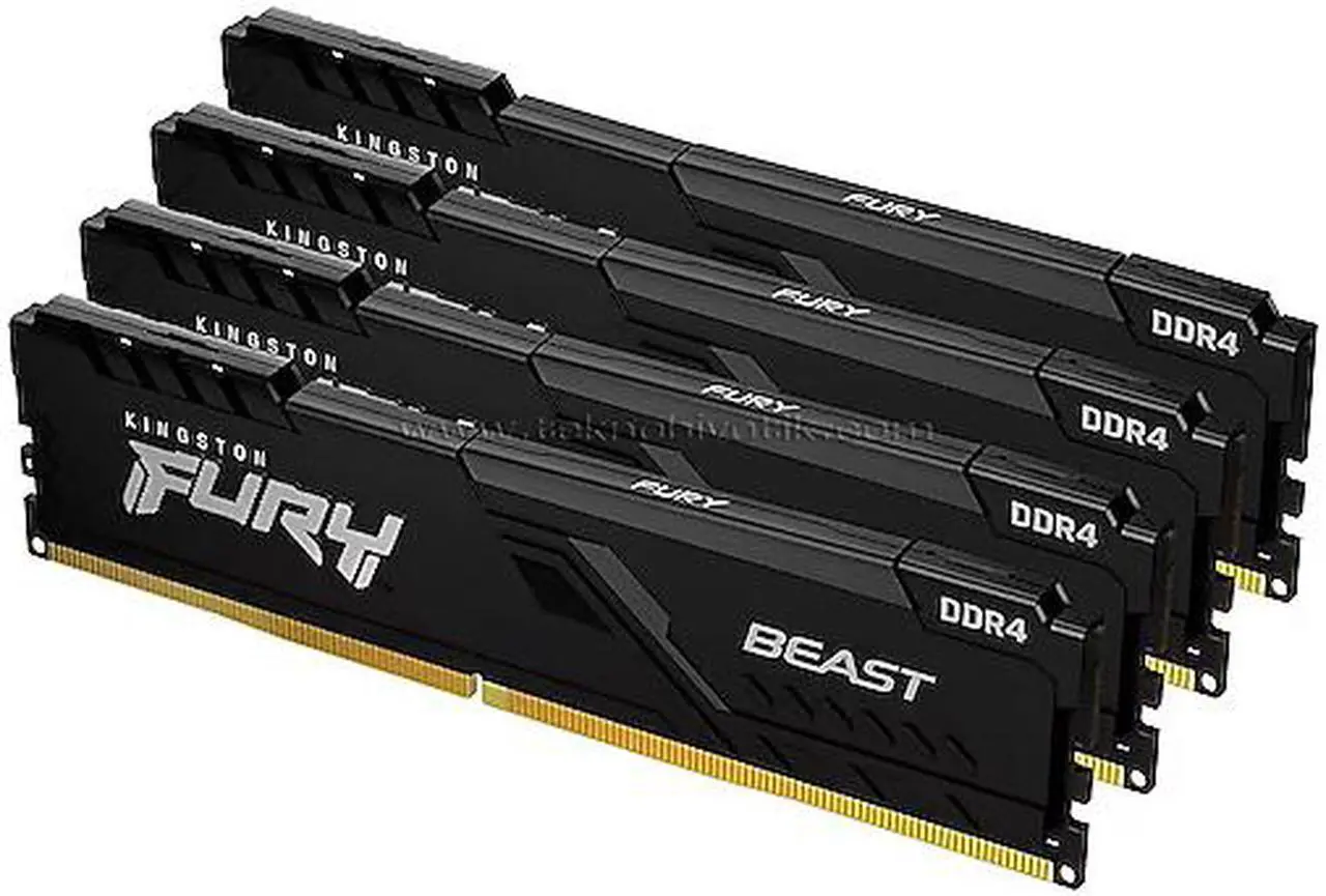 0RM-001W-006P3-02.webp Memoria RAM Kingston FURY Beast 128GB (4 x 32GB) 288-Pin PC RAM DDR5 5200 MHz CL40 - Imagen 1