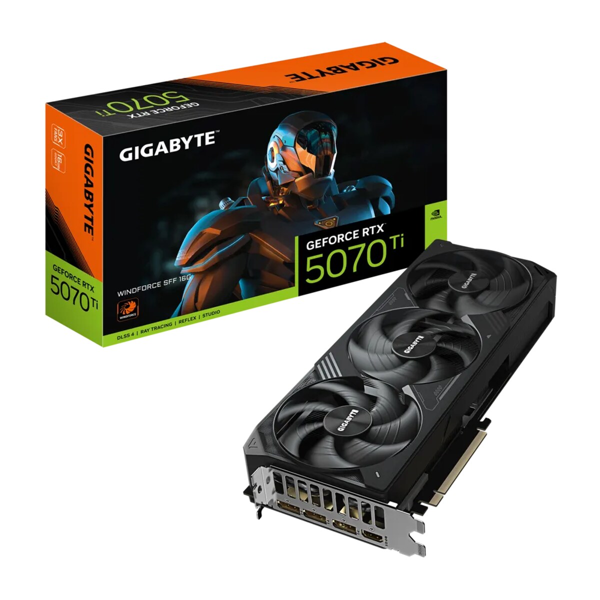 Tarjeta de video GIGABYTE WINDFORCE GeForce RTX 5070 Ti 16GB