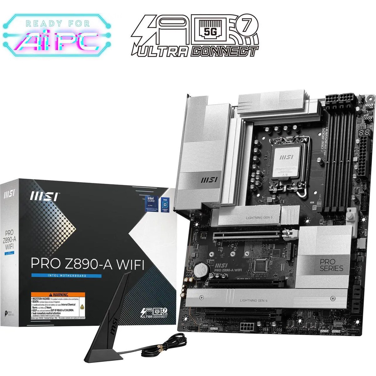 Motherboard MSI PRO Z890-A WIFI Socket LGA1851 ATX