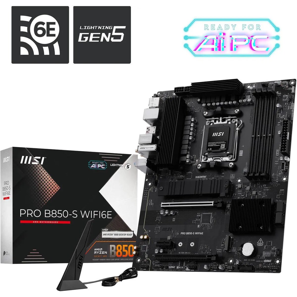 Motherboard MSI PRO B850-S WIFI6E Socket AM5 ATX