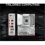 Motherboard Gigabyte X870E AORUS ELITE X3D ICE Socket AM5 ATX - Imagen 4