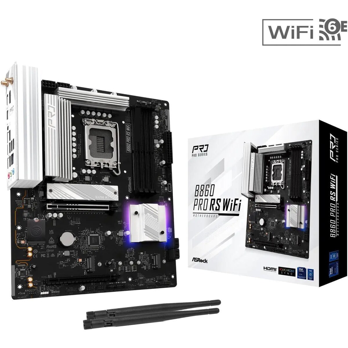 Motherboard ASRock B860 Pro RS WiFi Socket LGA 1851 ATX