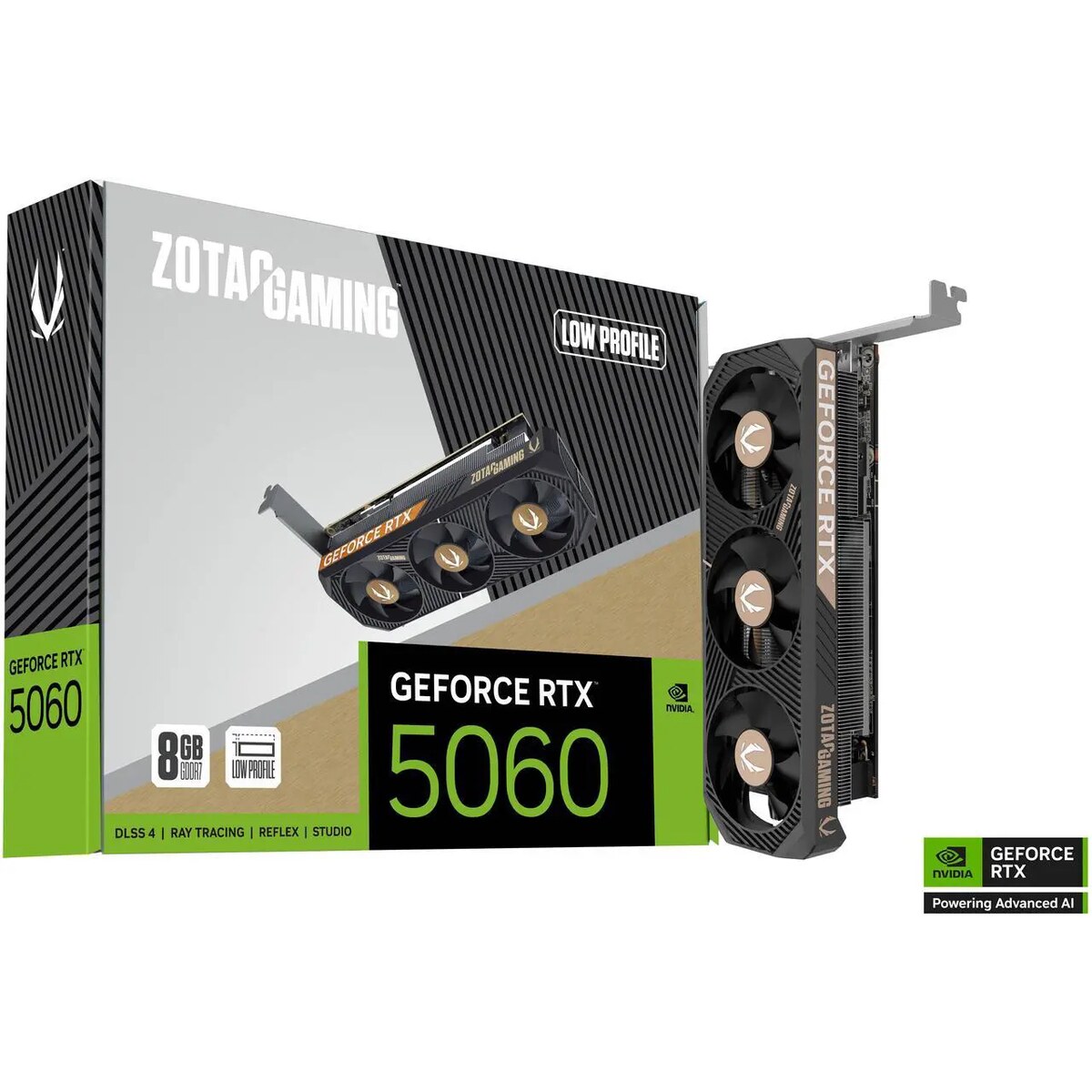 Tarjeta de video ZOTAC GAMING Low Profile GeForce RTX 5060 8GB