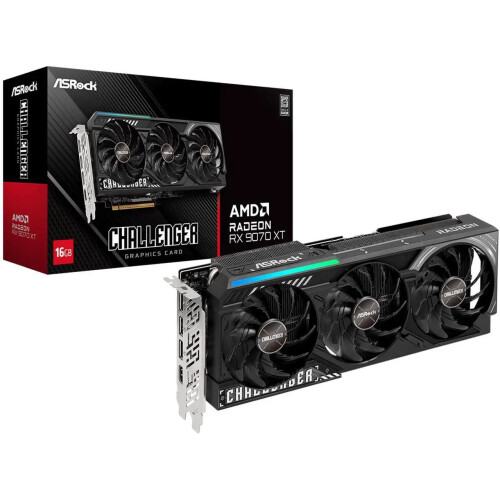Tarjeta de video ASRock Challenger Radeon RX 9070 XT 16GB