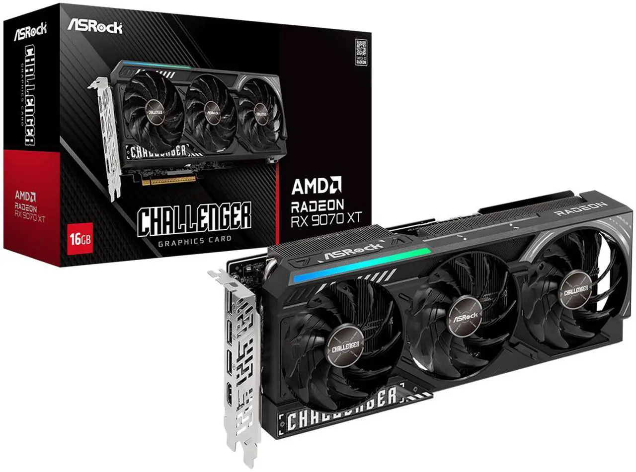 14-930-145-01 Tarjeta de video ASRock Challenger Radeon RX 9070 XT 16GB - Imagen 1