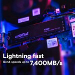 Disco Duro Solido SSD Crucial T500 1TB PCIe M.2 2280 hasta 7400 MB/s - Imagen 2