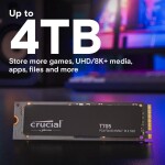Disco Duro Solido SSD Crucial T705 1TB PCIe Gen5 x4 M.2 2280 hasta 13600 MB/s - Imagen 6