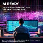 Disco Duro Solido SSD Crucial T705 1TB PCIe Gen5 x4 M.2 2280 hasta 13600 MB/s - Imagen 7