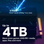 Disco Duro Solido SSD Crucial T705 1TB PCIe 5.0 M.2 2280 hasta 13600 MB/s - Imagen 6