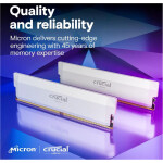 Memoria RAM Crucial Pro Overclocking 32GB (2 x 16GB) 288-Pin DDR5 6400 MHz CL38 Blanca - Imagen 6