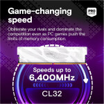 Memoria RAM Crucial Pro Overclocking 32GB (2 x 16GB) 288-Pin DDR5 6400 MHz CL32 - Imagen 2