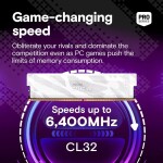 Memoria RAM Crucial Pro Overclocking 32GB (2 x 16GB) 288-Pin DDR5 6400 MHz CL32 - Imagen 2