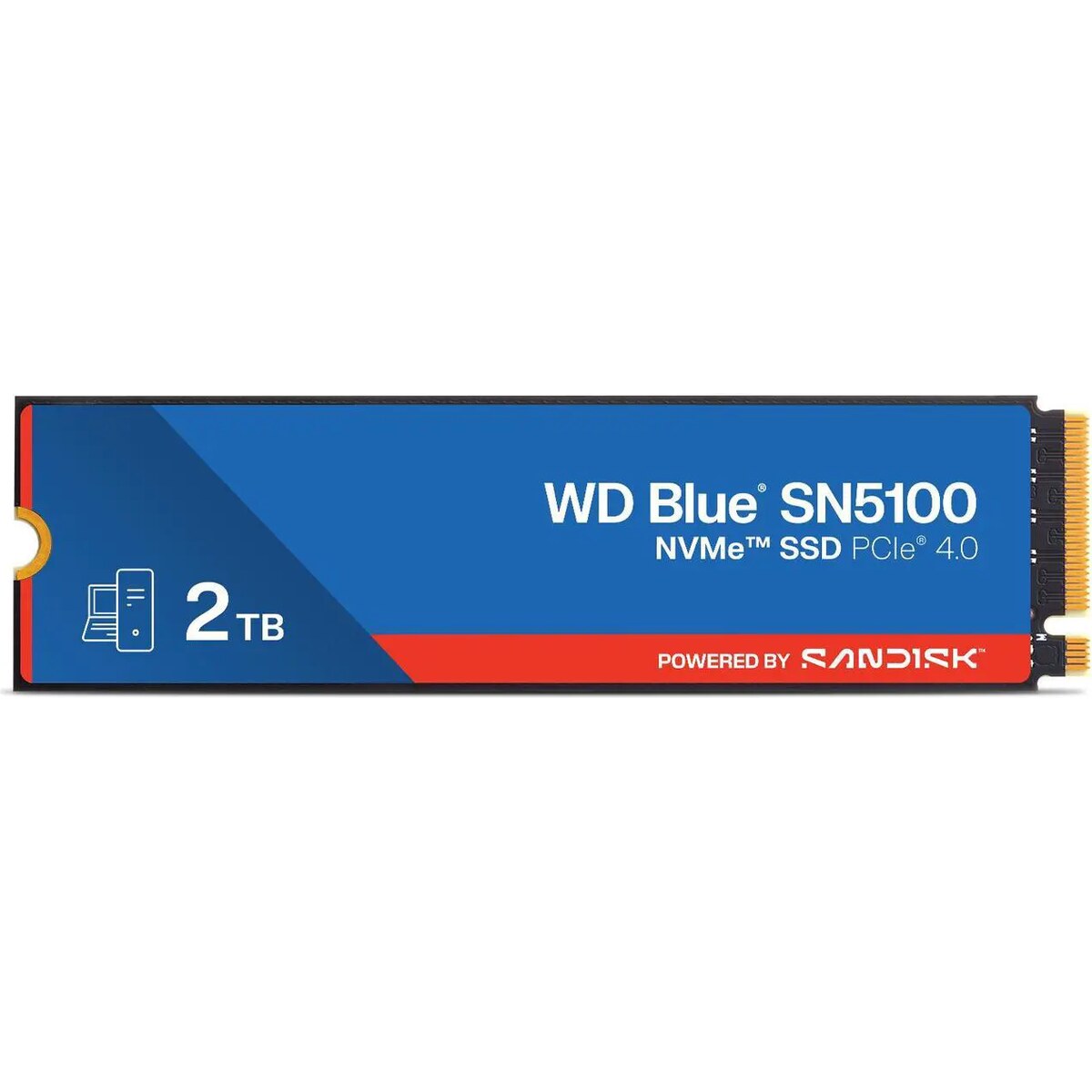 Disco Duro Solido SSD WD Blue SN5100 2TB PCIe Gen4 x4 M.2 2280 hasta 7100 MB/s