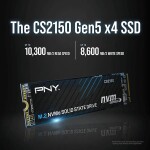 Disco Duro Solido SSD PNY CS2150 2TB PCIe 5.0 M.2 2280 hasta 10300 MB/s - Imagen 3
