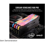 Memoria RAM Corsair Vengeance RGB Pro 16GB (2 x 8GB) 288-Pin DDR4 3200 MHz CL16 - Imagen 3