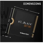 Disco Duro Solido SSD Western Digital WD_BLACK SN770M 500GB PCIe 4.0 M.2 2230 hasta 5000 MB/s - Imagen 2