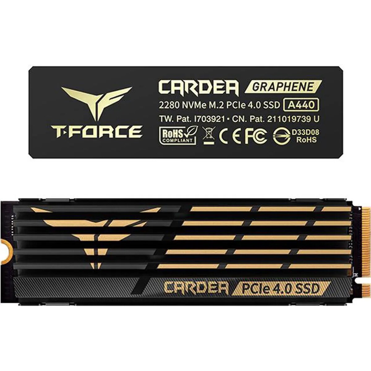 Disco Duro Solido SSD Team Group T-FORCE CARDEA A440 4 TB PCIe 4.0 x4 M.2 2280 hasta 7000 MB/s