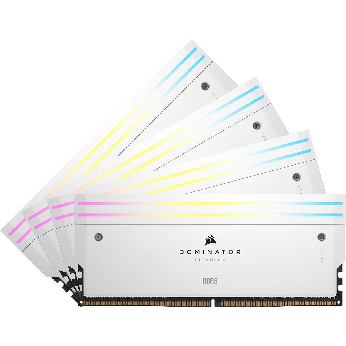 Memoria RAM Corsair Dominator Titanium 64GB (4 x 16GB) 288-Pin DDR5 6400 MHz CL32 (Blanco)
