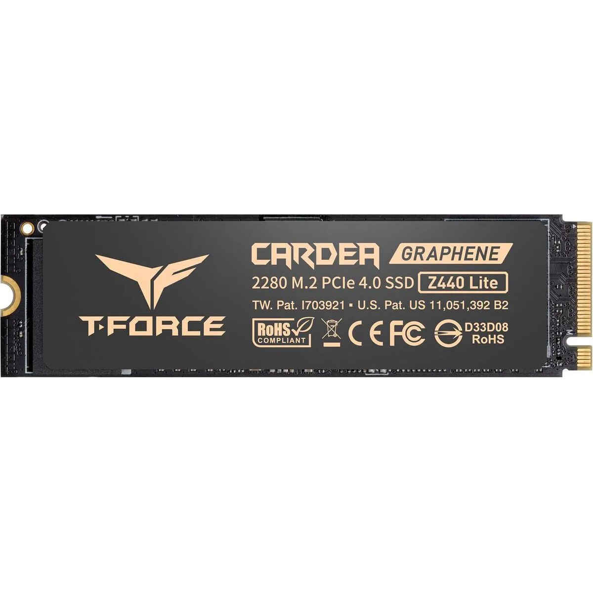 Disco Duro Solido SSD Team Group T-FORCE Z440 LITE 500GB PCIe M.2 2280 hasta 5000 MB/s