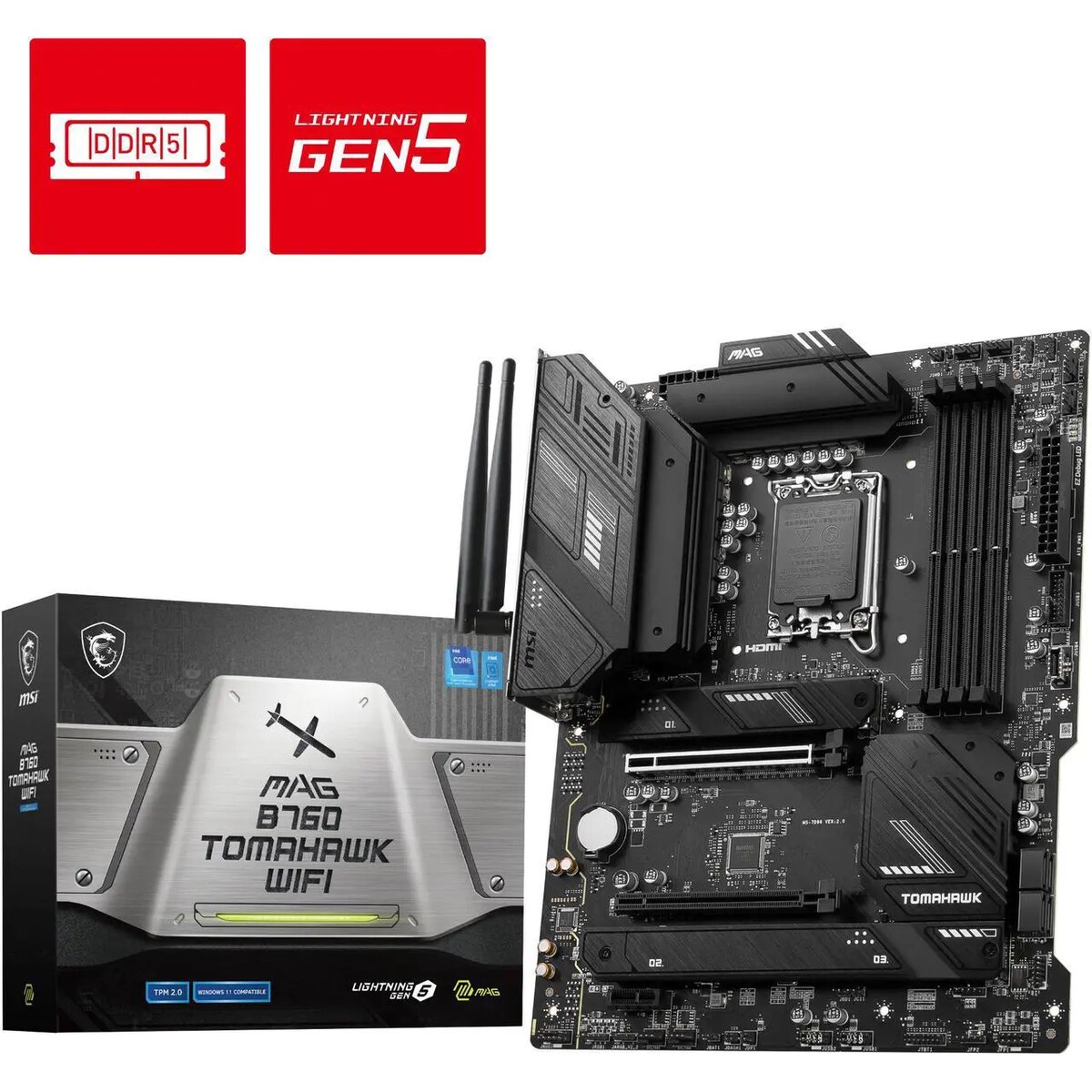 Motherboard MSI MAG B760 TOMAHAWK WIFI Socket LGA1700 ATX