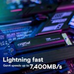Disco Duro Solido SSD Crucial T500 4 TB PCIe M.2 2280 hasta 7000 MB/s - Imagen 3