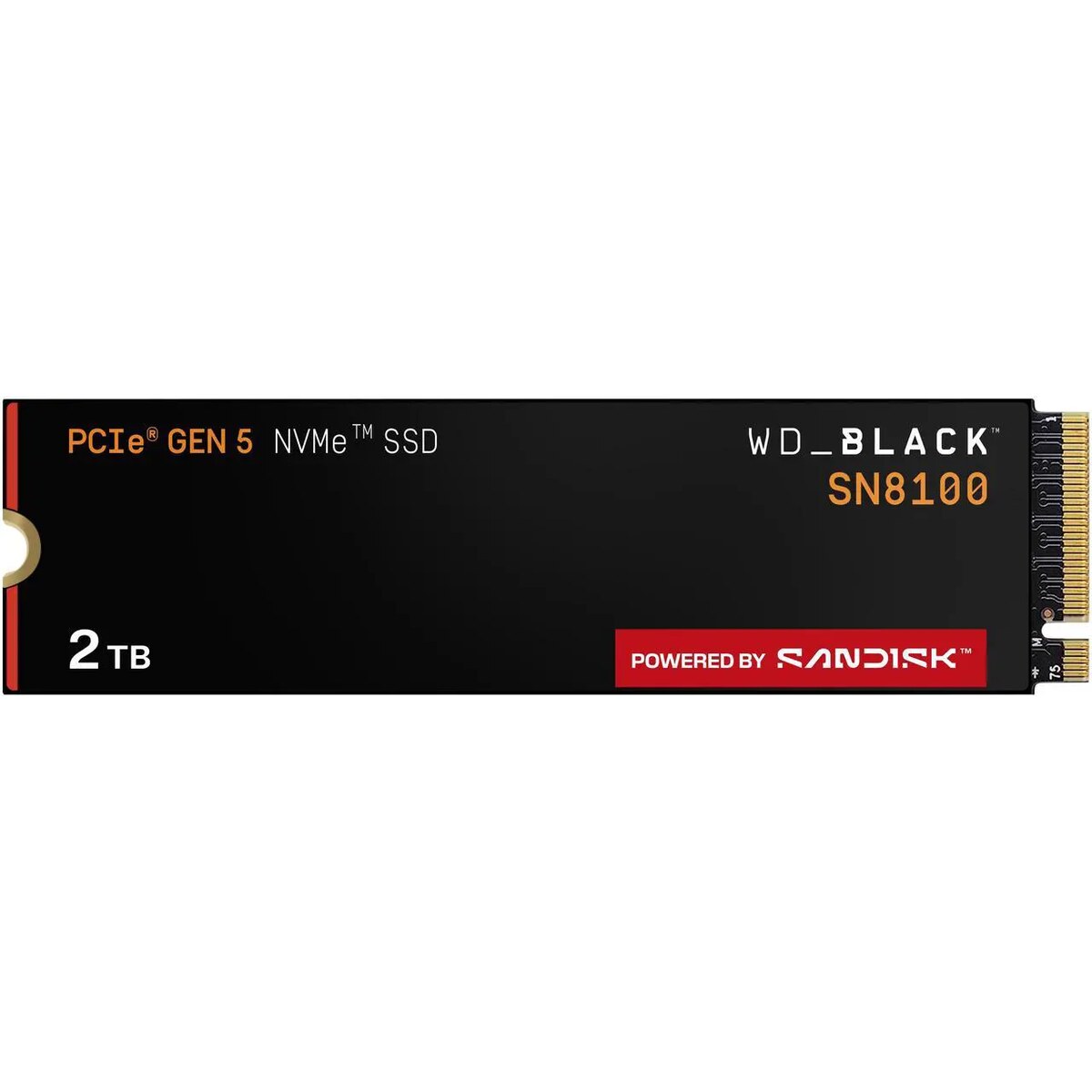 Disco Duro Solido SSD WD_BLACK SN8100 2TB PCIe M.2 2280 hasta 14900 MB/s