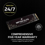 Disco Duro Solido SSD Corsair MP700 ELITE 4TB PCIe 5.0 M.2 2280 hasta 9400 MB/s - Imagen 3