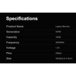 Memoria RAM Laptop Kingbank N/D 16 GB (1 x 16 GB) 260-Pin SODIMM DDR4 3200 MHz CL22 - Imagen 17