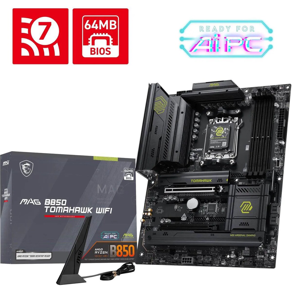 Motherboard MSI MAG B850 TOMAHAWK WIFI Socket AM5 ATX