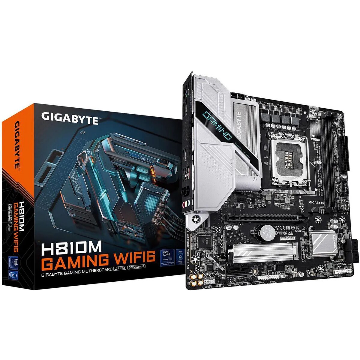 Motherboard GIGABYTE H810M GAMING WIFI6 Socket LGA1851 Micro ATX