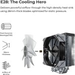 Disipador - MONTECH NX400 - Black - Radiador N/D - 1 Fans 120mm - AMD AM4/AM5 | Intel LGA 1700/1851 - Imagen 3