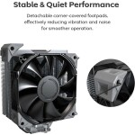 Disipador - MONTECH NX400 - Black - Radiador N/D - 1 Fans 120mm - AMD AM4/AM5 | Intel LGA 1700/1851 - Imagen 5