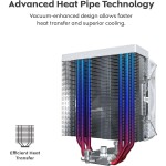 Disipador - MONTECH NX400 - White - Radiador N/D - 1 Fans 120mm - AMD AM4/AM5 | Intel LGA 1700/1851 - Imagen 6