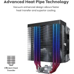 Disipador - MONTECH NX400 ARGB - Black - Radiador N/D - 1 Fans 120mm - AMD AM4/AM5 | Intel LGA 1700/1851 - Imagen 6
