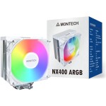 Disipador - MONTECH NX400 ARGB - White - Radiador N/D - 1 Fans 120mm - AMD AM4/AM5 | Intel LGA 1700/1851