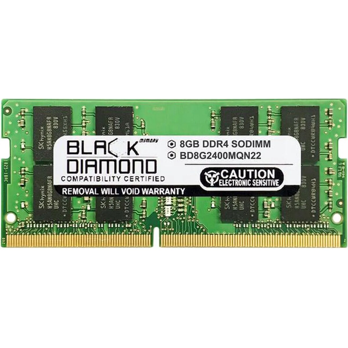 Memoria RAM Laptop Black Diamond Laptop Memory 8GB (1 x 8GB) 260-Pin SO-DIMM DDR4 2400 Mhz CL22