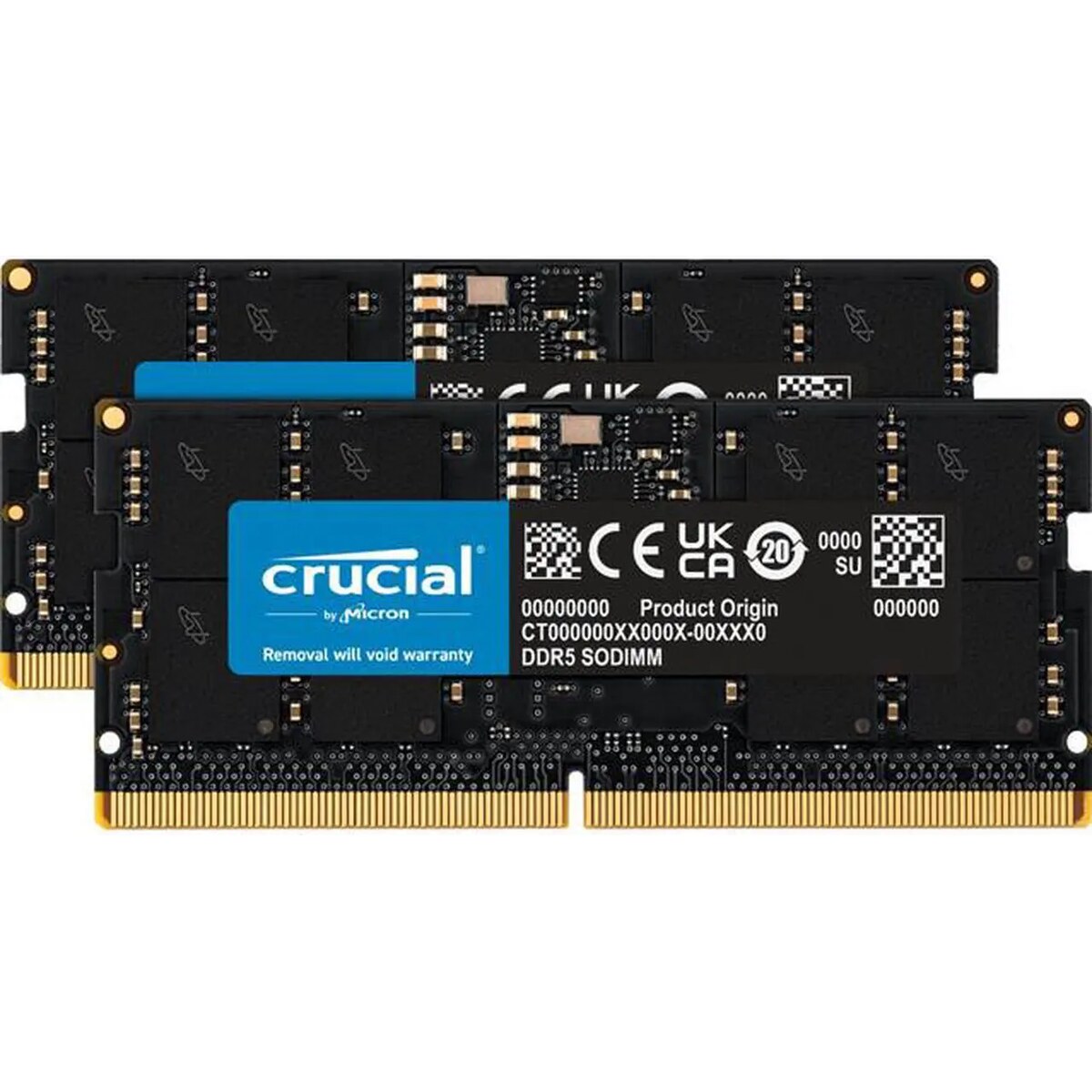 Memoria RAM Laptop Crucial 32GB (2 x 16GB) 262-Pin SO-DIMM DDR5 4800 Mhz CL40