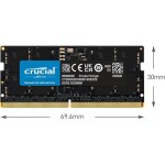 Memoria RAM Laptop Crucial 64GB (2 x 32GB) 262-Pin SO-DIMM DDR5 4800 Mhz CL40 - Imagen 5