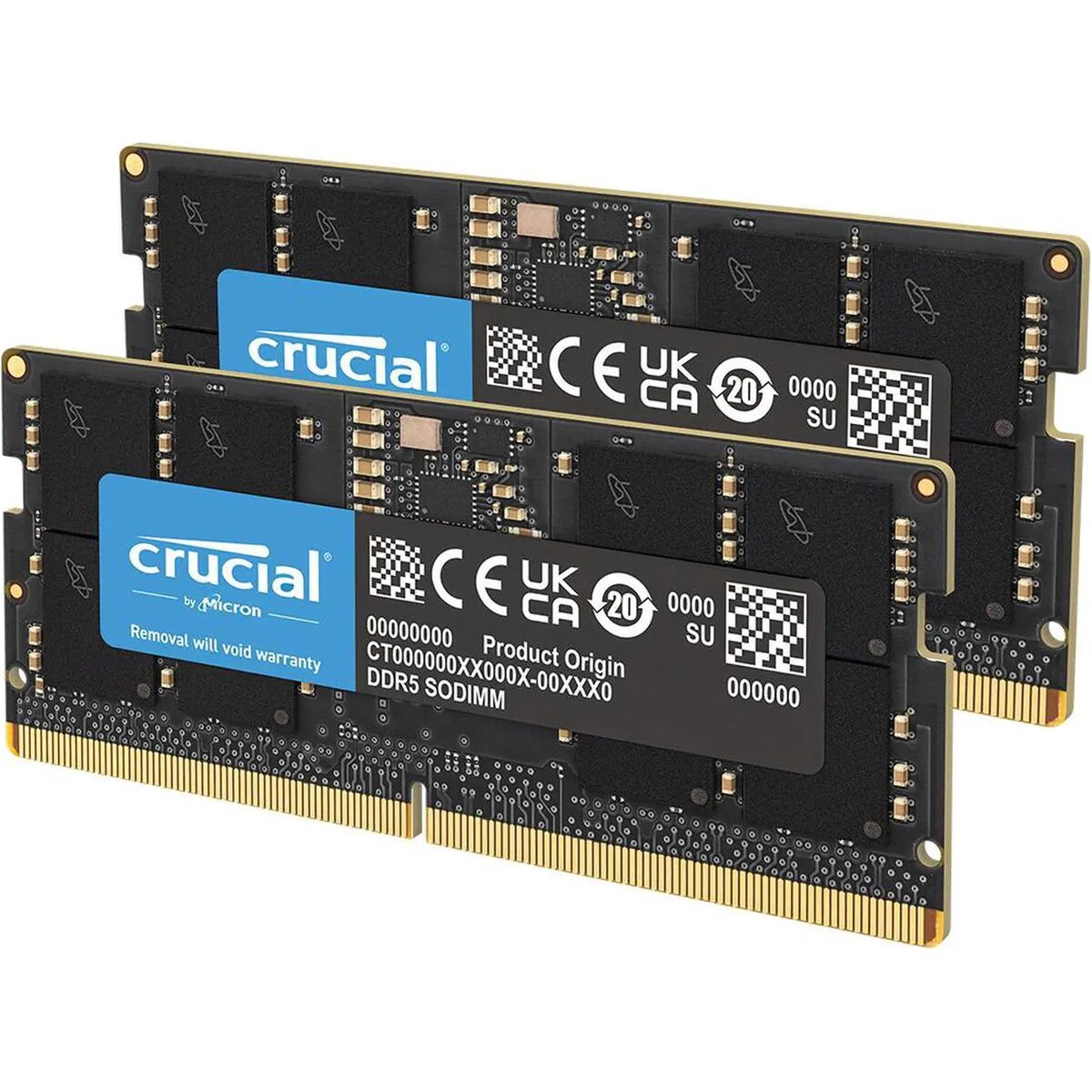Memoria RAM Laptop Crucial 128GB (2 x 64GB) 262-Pin SO-DIMM DDR5 5600 Mhz CL46